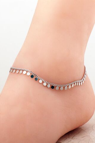 Pullu Tasarım Gümüş Halhal 231