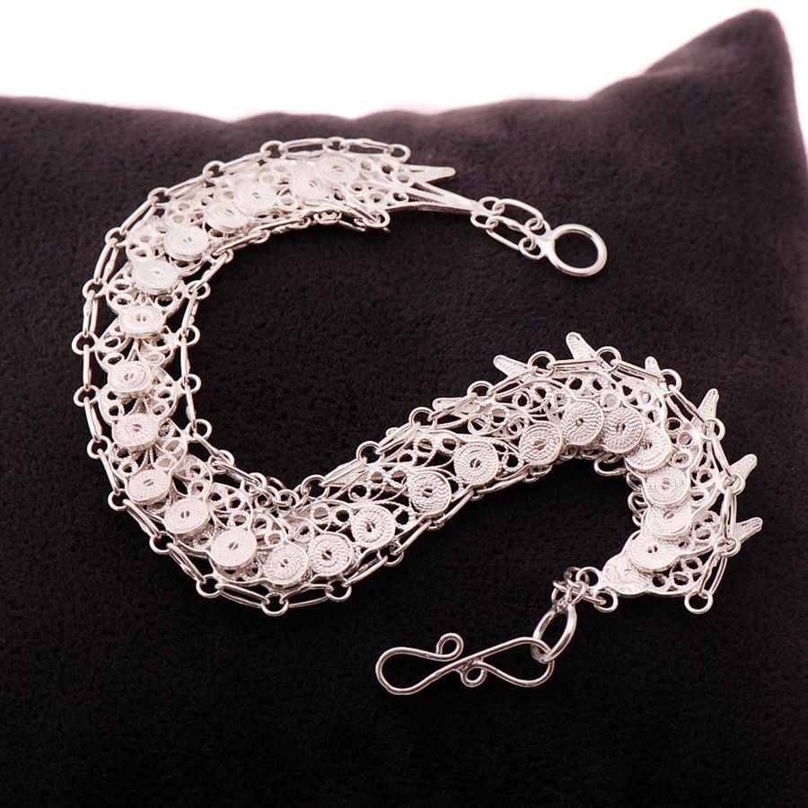 TASARIM TELKARİ GÜMÜŞ BİLEKLİK 1222