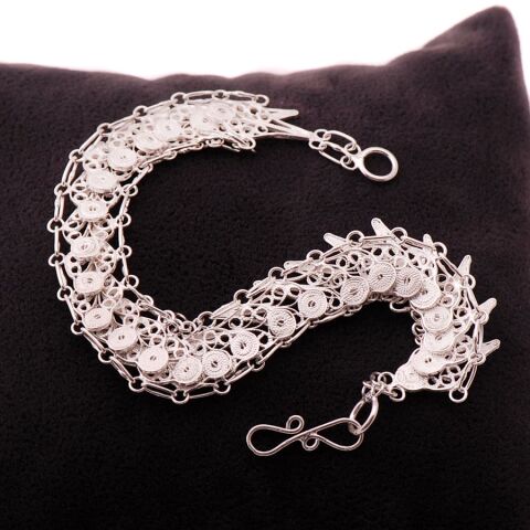 TASARIM TELKARİ GÜMÜŞ BİLEKLİK 1222