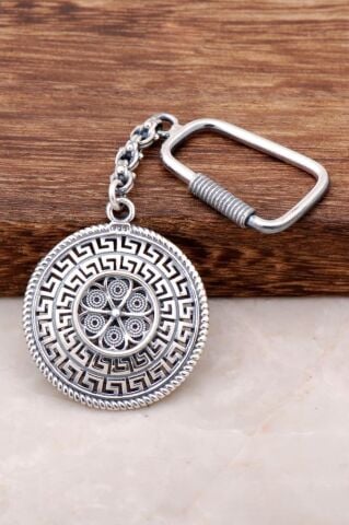 Telkari İşlemeli Gümüş Anahtarlık 61