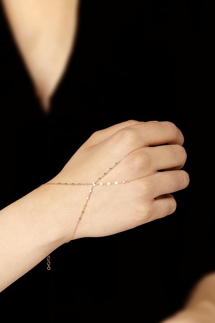 Rose Gümüş Şahmeran Yüzüklü Bileklik 17