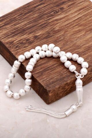 Gümüş Kalem İşlemeli Orta Boy Tesbih 270