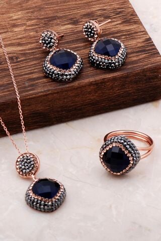 Safir Rose Gümüş Set 2063