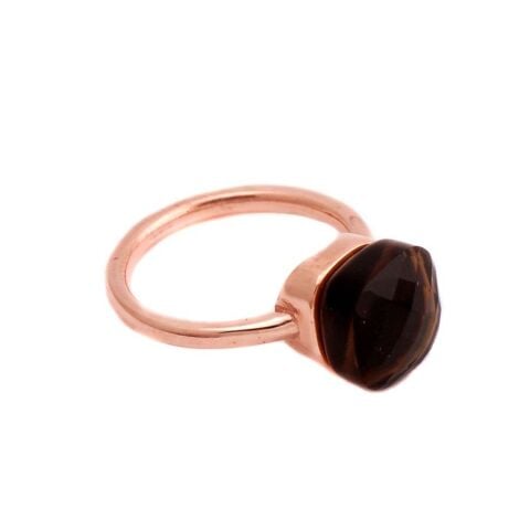 Topaz Taşlı Rose Gümüş Yüzük 1431