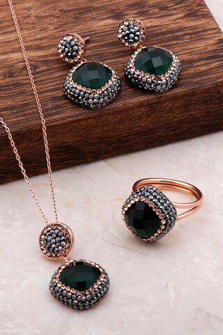 Yeşim Rose Gümüş Set 2069