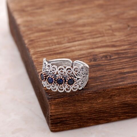 Telkari İşlemeli Gümüş Yüzük 2524