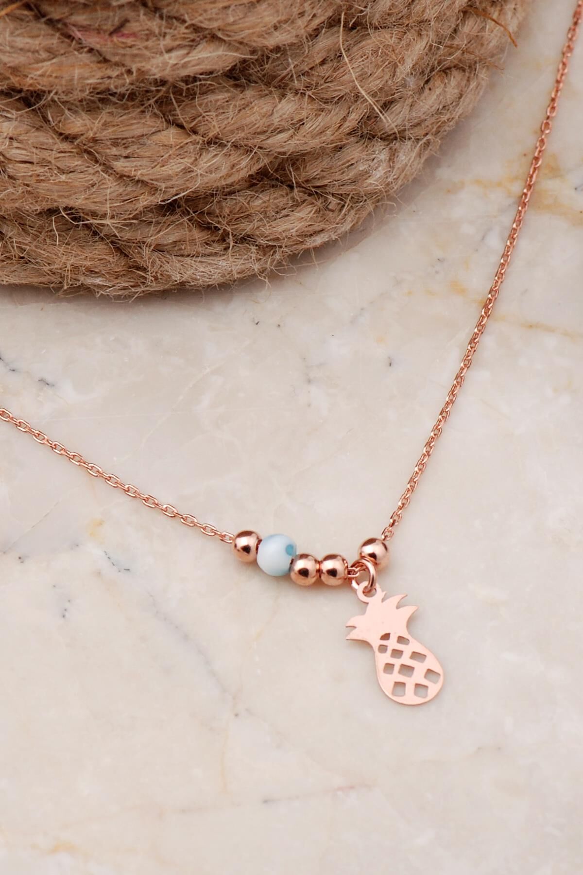 Ananas Rose Gümüş Halhal 330