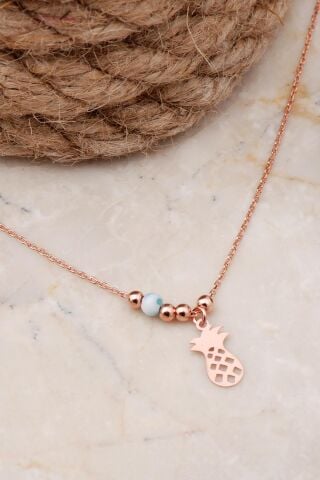 Ananas Rose Gümüş Halhal 330