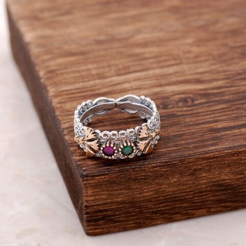 Telkari İşlemeli Gümüş Yüzük 2527