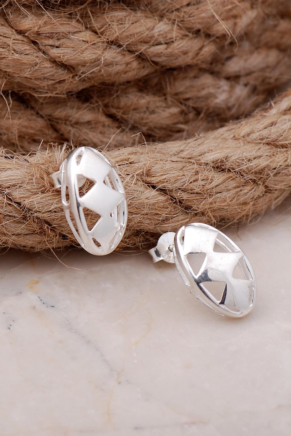 Tasarım Gümüş Küpe 5666