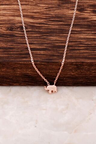 Fil Rose Gümüş Mini Kolye 6433