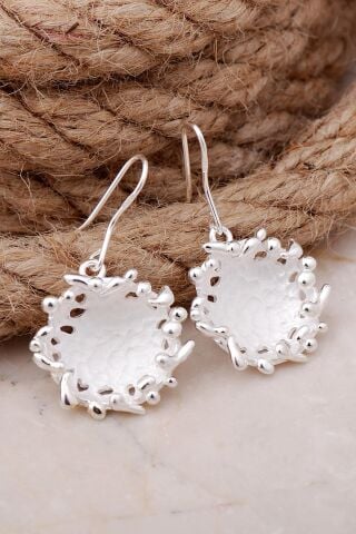 Tasarım Gümüş Küpe 5687