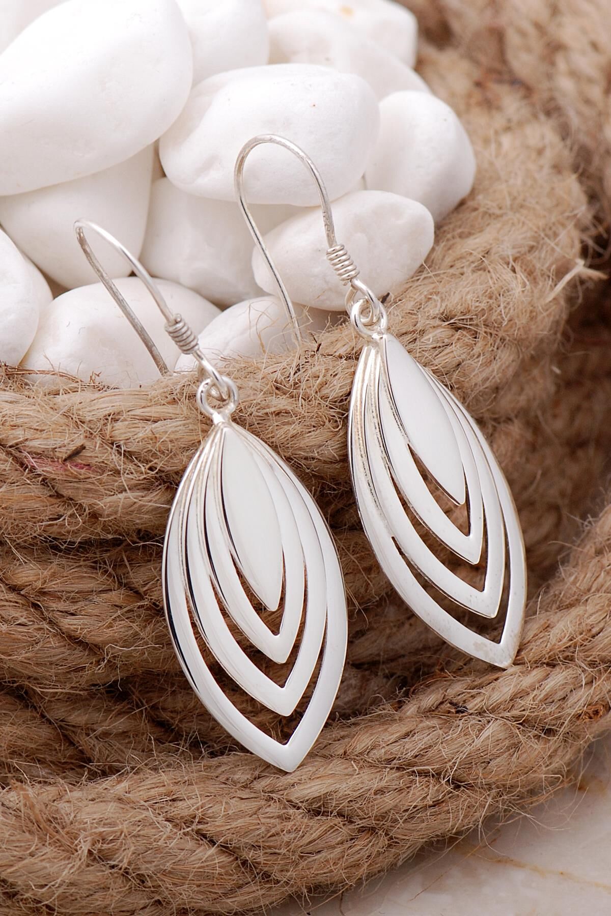 Tasarım Gümüş Küpe 5690