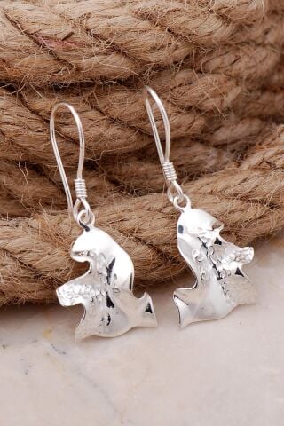 Tasarım Gümüş Küpe 5693