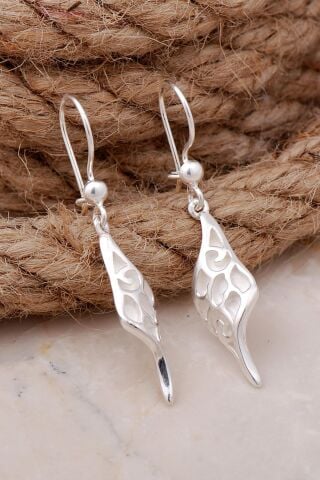 Tasarım Gümüş Küpe 5694