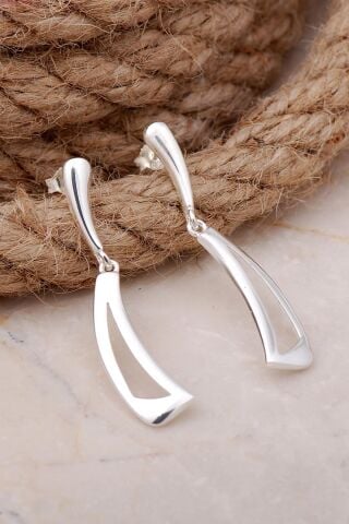 Tasarım Gümüş Küpe 5696