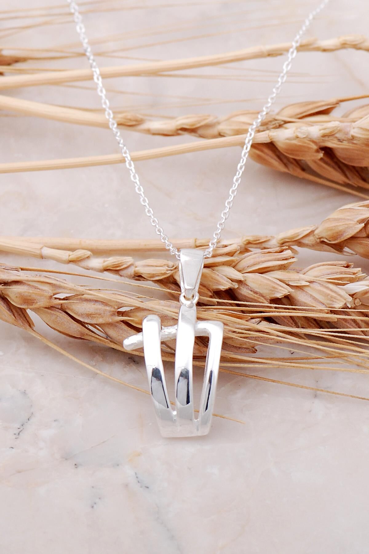 Tasarım Gümüş Kolye 7471