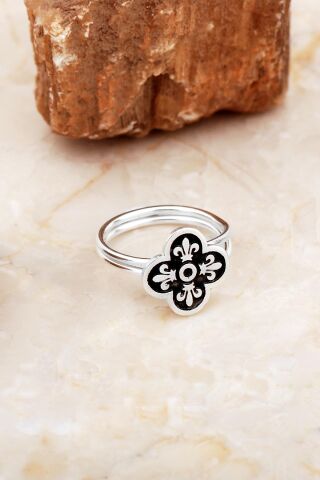 Yonca Elişi Gümüş Yüzük 5879