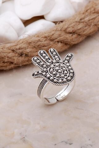 Bereket Eli Telkari Elişi Gümüş Yüzük 3514