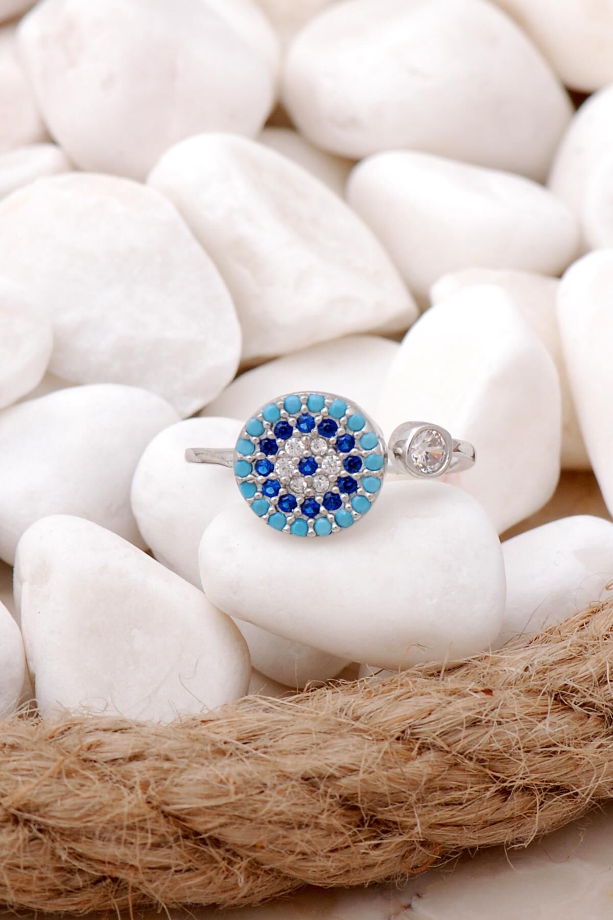 Göz Tasarımlı Gümüş Yüzük 2891