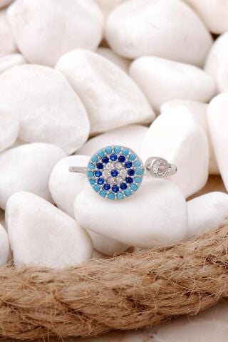 Göz Tasarımlı Gümüş Yüzük 2891