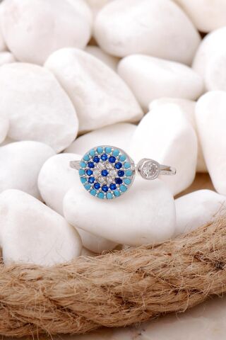 Göz Tasarımlı Gümüş Yüzük 2891