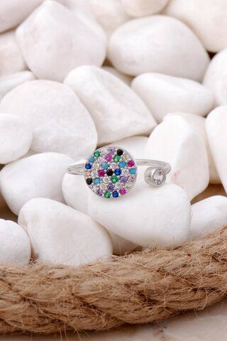 Mix Taşlı Gümüş Yüzük 2892