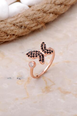 Kelebek Tasarımlı Gümüş Yüzük 2893