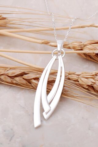 Tasarım Gümüş Kolye 7485