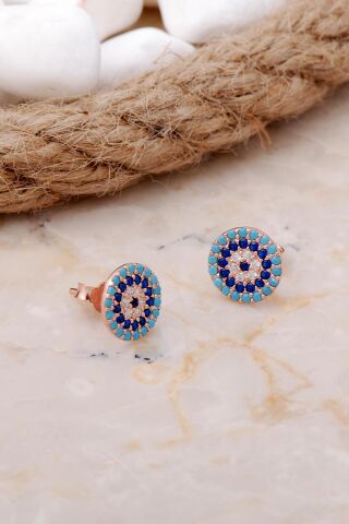 Rose Gümüş Göz Tasarımlı Mini Set 2014