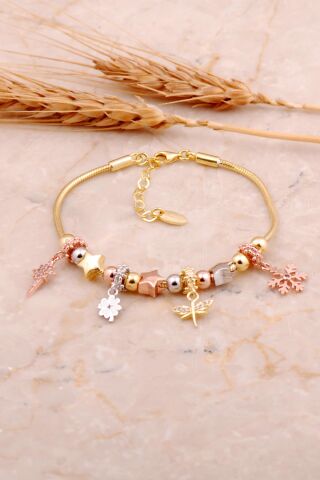 Yıldız Tasarımlı Gümüş Şans Bileklik 4505