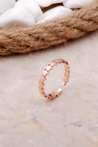 Yıldız Tasarım Rose Gümüş Yüzük 3520