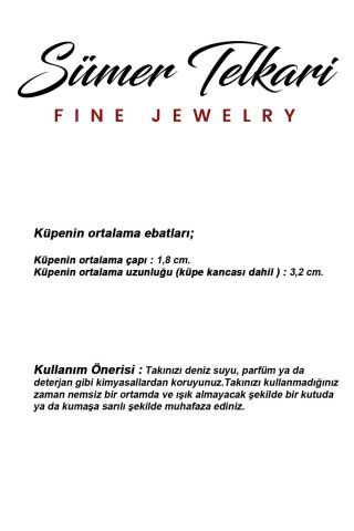 Papatya Telkari Oksitli Gümüş Küpe 4943