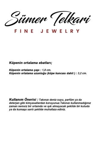 Papatya Telkari Gümüş Küpe 4944