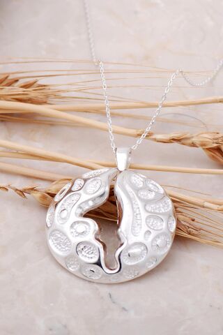 Tasarım Gümüş Kolye 7502