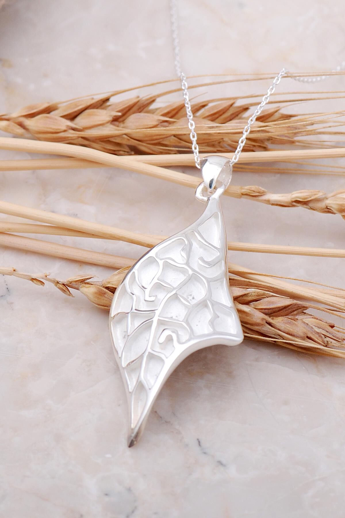 Tasarım Gümüş Kolye 7503