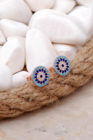 Göz Tasarım Rose Gümüş Set 2540