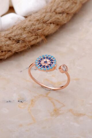 Göz Tasarım Rose Gümüş Set 2540