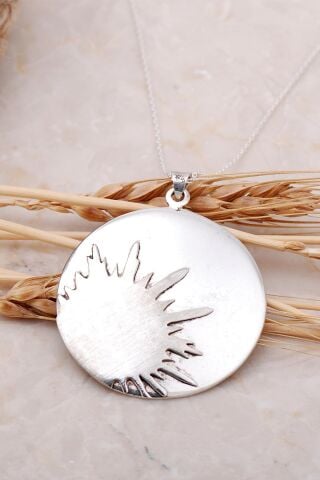 Güneş Tasarım Gümüş Kolye 7510