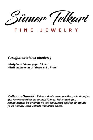 Telkari İşlemeli Elişi Papatya 925 Ayar Gümüş Yüzük 5999 Altın