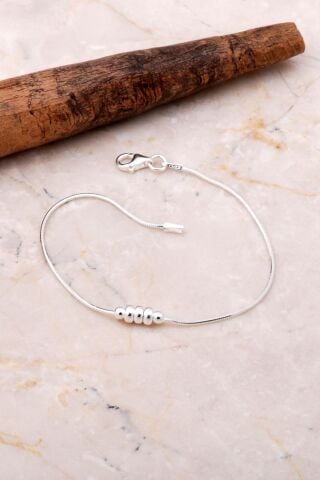 İtalyan Gümüş Toplu Bileklik 3579