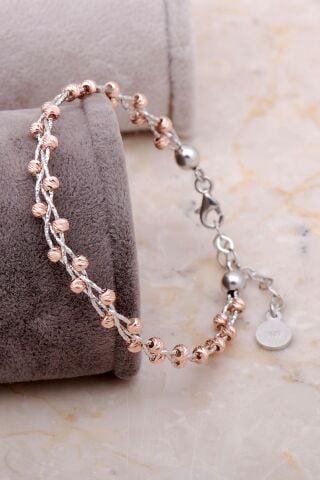 Dorika Rose 925 Ayar Gümüş Bilezik 3325