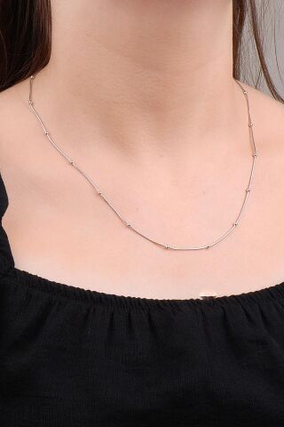 Toplu Gümüş 50 Cm Zincir Kolye 6613