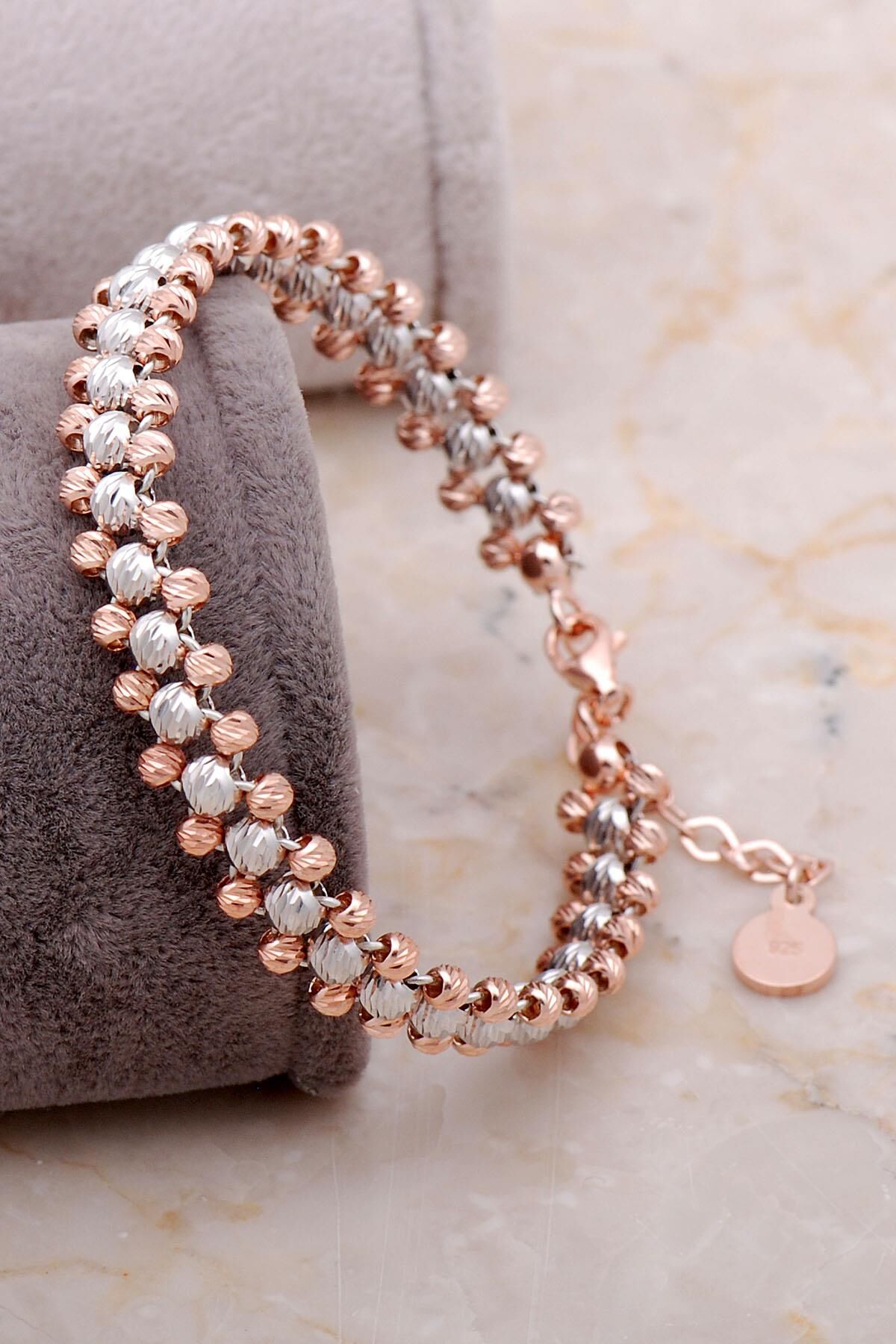 Dorica Woven 925 K Silver Bangle 3357