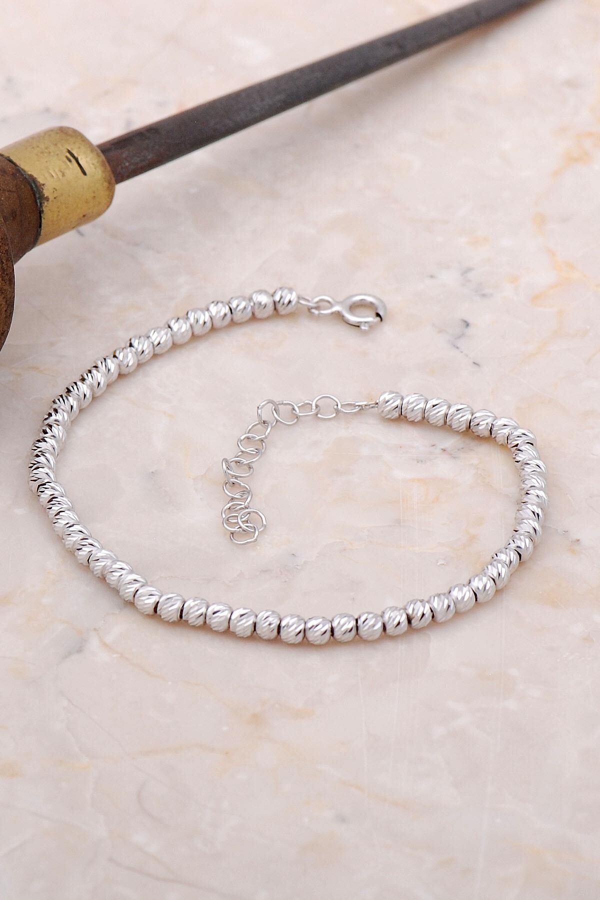 Dorika 925 Ayar Gümüş Toplu Bileklik 3368