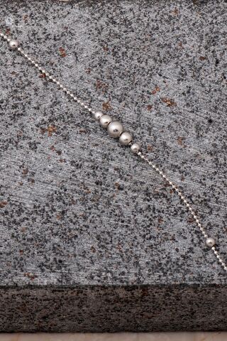 Toplu Rodyumlu Gümüş Halhal 340