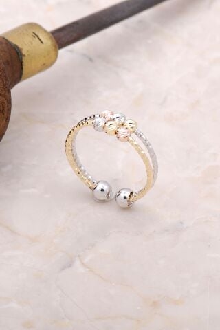 Dorica Renkli Gümüş Yüzük 3006