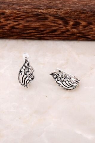 Telkari İşlemeli Gümüş Küpe 4389