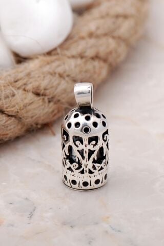 Cevşen Silindir Gümüş Kolye Ucu 7580