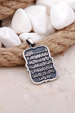 Ayetli Gümüş Kolye Ucu 7582
